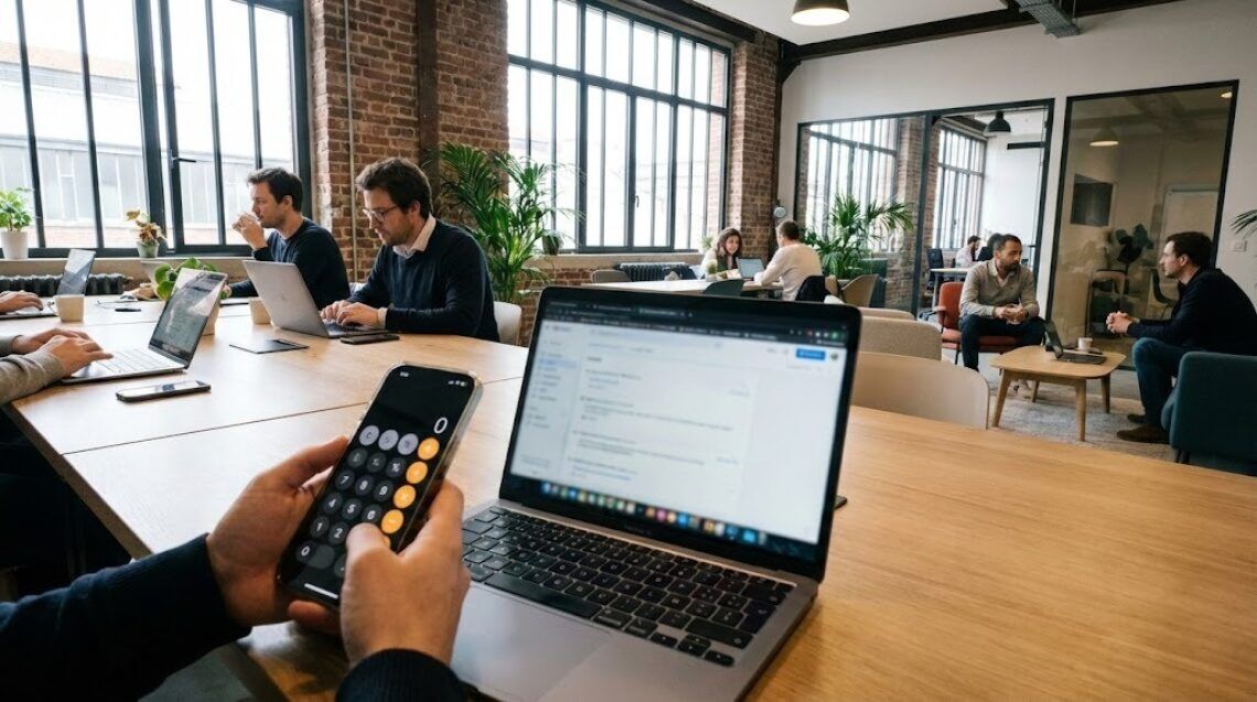 Un freelance en train de calculer son salaire