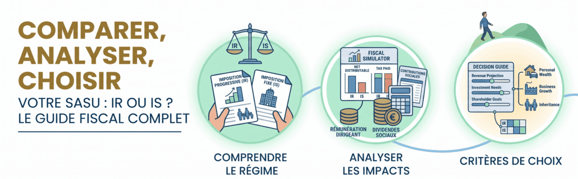 SASU à l'IR ou à l'IS comment choisir son régime fiscal Regie-Portage.fr